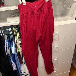 Athleta Women's Red Joggers TALL
